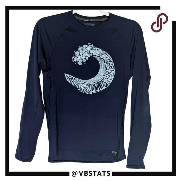 Patagonia Men's Lightweight Capilene Baselayer Long Sleeve Top Navy Blue Size XS - Picture 1 of 6